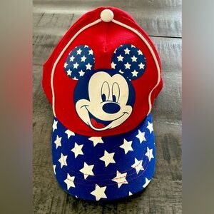 Disney Mickey Mouse Red and Blue Star Hat